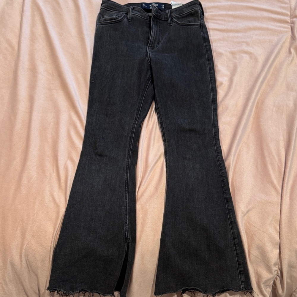 Hollister Dark Gray Flare Jeans